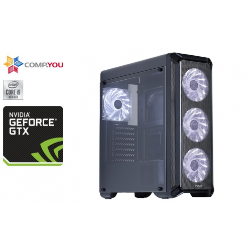 Системный блок Игровой компьютер CompYou Game G777 (Intel Core i9-10900KF 3.7GHz, 64Gb DDR4, 480Gb SSD, nVidia GeForce GTX 1660 SUPER 6Gb, 700W, Win 10 H) CY.1560263.G777
