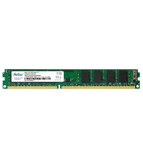Модуль памяти Netac Basic NTBSD3P16SP-08 DDR3 8GB, 1600MHz
