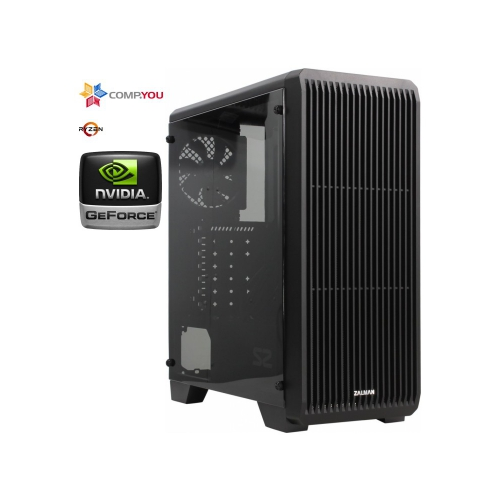 Системный блок Игровой компьютер CompYou Game G757 (AMD Ryzen 7-3700X 3.6GHz, 32Gb DDR4, 120Gb SSD, nVidia GeForce RTX 3060 12Gb, 500W, Win 10 P) CY.1764099.G757