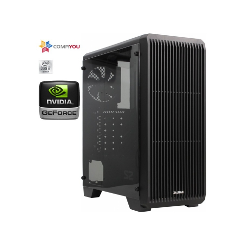 Системный блок Игровой компьютер CompYou Game G777 (Intel Core i7-10700 2.9GHz, 64Gb DDR4, 1000Gb, 1Gb SSD, nVidia GeForce RTX 3060 12Gb, 500W, Win 10 H) CY.1763868.G777