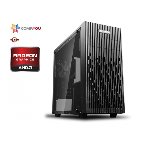 Системный блок Домашний компьютер CompYou Home H555 (AMD Ryzen 7-3700X 3.6GHz, 8Gb DDR4, 2Tb, 480Gb SSD, Blu-Ray, Amd Radeon R5 230 1024Mb, 500W, Без ОС) CY.1768806.H555