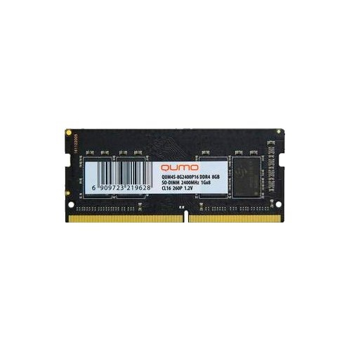 Модуль памяти Qumo DDR4 SODIMM 8ГБ 2400MHz (QUM4S-8G2400P16)