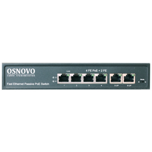 Коммутатор (switch) Osnovo SW-20600/A(80W), PoE