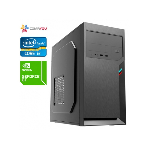 Системный блок Офисный компьютер CompYou Office W177 (Intel Core i3-2100 3.1GHz, 16Gb DDR3, 2Tb, 120Gb SSD, nVidia GeForce GT 210 1024Mb, 450W, Windows 10 pro) CY.1927887.W177