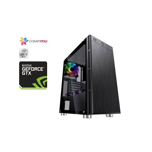 Системный блок Игровой компьютер CompYou Game G777 (Intel Core i3-10100f 3.6GHz, 8Gb DDR4, 512Gb SSD, nVidia GeForce GTX 1650 4Gb, 700W, Без ОС) CY.1943924.G777