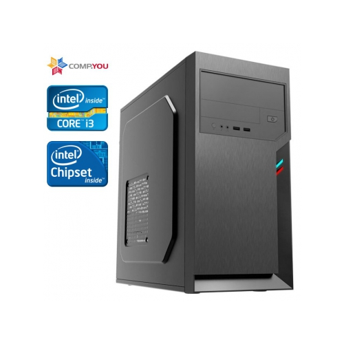 Системный блок Офисный компьютер CompYou Office W170 (Intel Core i3-2100 3.1GHz, 4Gb DDR3, 1000Gb, 450W, Win 10 P) CY.1944041.W170