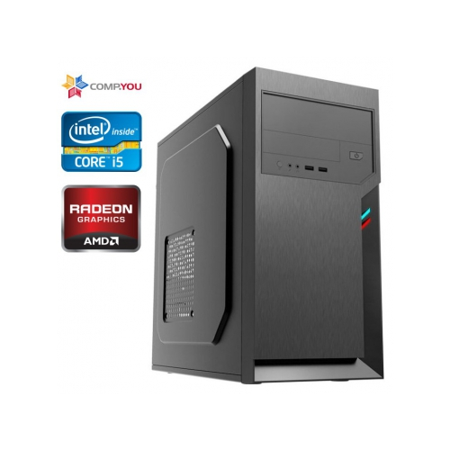 Системный блок Домашний компьютер CompYou Home H575 (Intel Core i5-2400 3.1GHz, 8Gb DDR3, 2Tb, 240Gb SSD, Amd Radeon R5 230 1024Mb, 450W, Без ОС) CY.1943835.H575