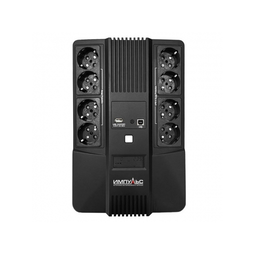 Источник бесперебойного питания IMPULS Мастер, Интерактивная, 800 VA / 480 W, Tower, Schuko, LED, USB, USB CHRG MT80107