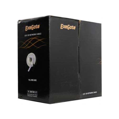 Кабель силовой Exegate EX281809RUS, 305м., серый