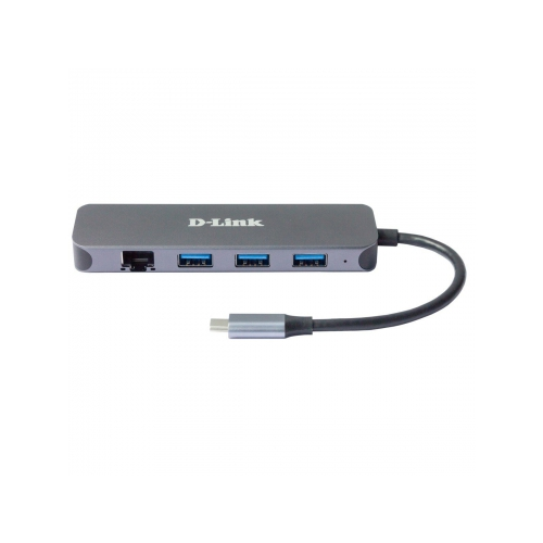 Док-станция для ноутбука D-link DUB-2334/A1A с разъемом USB Type-C