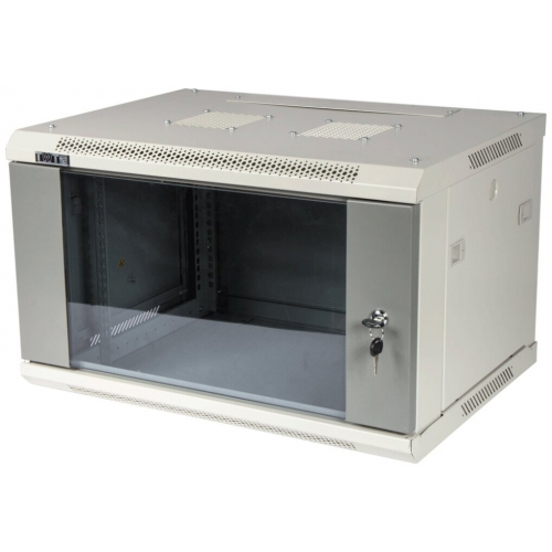 Телекоммуникационный шкаф Pro TWT-CBWPG-6U-6x6-GY, стеклянная дверь