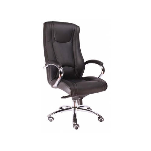 Кресло офисное Everprof King M Кожа Черный C-370 Leather Black