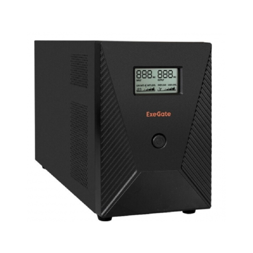 Источник бесперебойного питания Exegate SpecialPro Smart LLB-3000.LCD.AVR.EURO.RJ.USB EP287660RUS черный