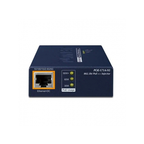 Сетевое оборудование Planet POE-171A-95 Single-Port Multi-Gigabit 802.3bt синий