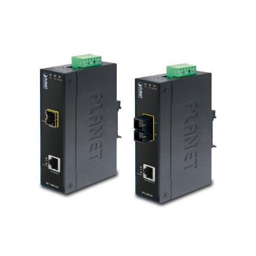 Медиаконвертер сетевой Planet IFT-802TS15 Slim type SC SM 15KM IP30
