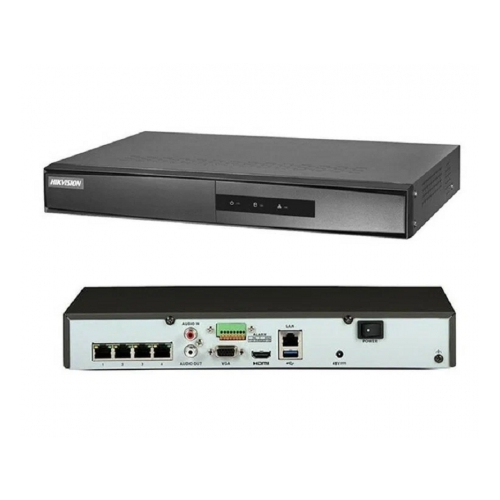 Видеорегистратор Hikvision DS-7104NI-Q1/4P/M(C) 4-х канальный c PoE/черный