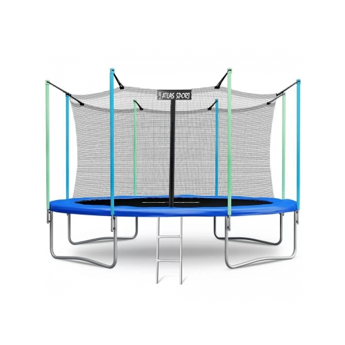 Батут спортивный Atlas Sport 374 см, as-12ft, синий as-12ft-blue