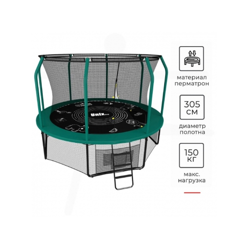 Батут спортивный Unix-Line SUPREME GAME 10 ft (green) TRUSUG10GR