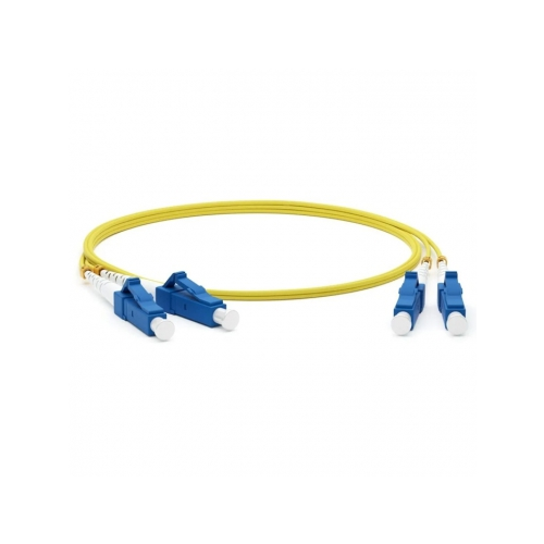 Кабель-переходник LAN (патчкорд) Hyperline FC-D2-9-LC/UR-LC/UR-H-1M-LSZH-YL желтый