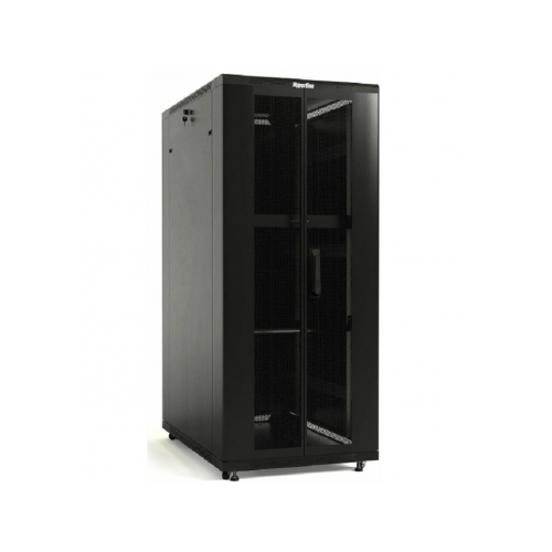 Телекоммуникационный шкаф Hyperline TTB-4288-AS-RAL9004/напольный 19-дюймовый, 42U, 2055x800х800 мм/стекло