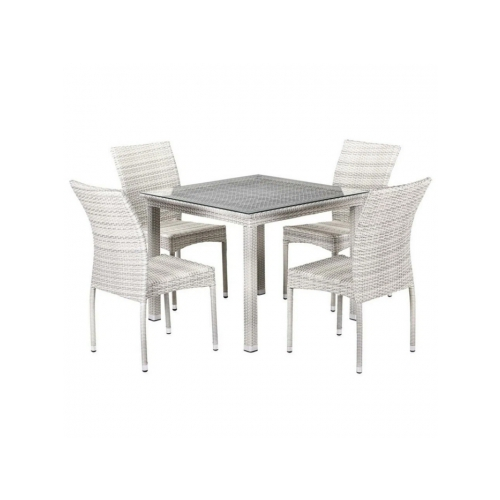 Комплект садовой мебели Afina-mebel T257C/Y380C-W85-90x90 Latte 4Pcs латте T257C/Y380C-W85-90x90 4Pcs Latte