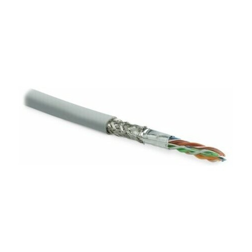 Кабель нарезной витая пара Hyperline SFUTP4-C5E-S24-IN-LSZH-GY-305 (305 м)