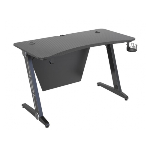 Стол компьютерный CACTUS CS-GTZ-BKSL-CARBON столешница МДФ карбон каркас black