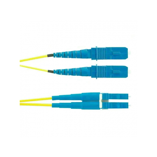 Кабель-переходник LAN (патчкорд) Panduit F92ELLNSNSNM009 2x9/125 OS1/OS2 LC дуплекс-SC дуплекс 9м желто-синий