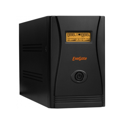 Источник бесперебойного питания Exegate SpecialPro Smart LLB-1000.LCD.AVR.C13.RJ.USB 1000VA/650W, LCD, AVR, 6*IEC-C13, RJ45/11, черный EP285484RUS