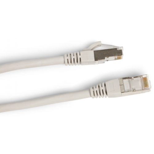 Кабель-переходник LAN (патчкорд) Hyperline PC-LPM-STP-RJ45-RJ45-C6a-15M-LSZH-GY LSZH, 15 м