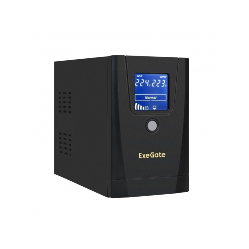 Источник бесперебойного питания Exegate SpecialPro Smart LLB-900.LCD.AVR.1SH.2C13.RJ.USB EX292780RUS, черный