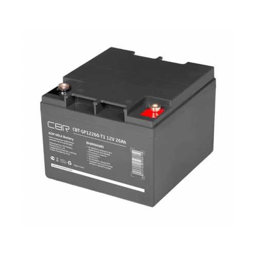 Батарея аккумуляторная для ИБП CBR vrla CBT-GP12260-T1, 12В, 26Ач