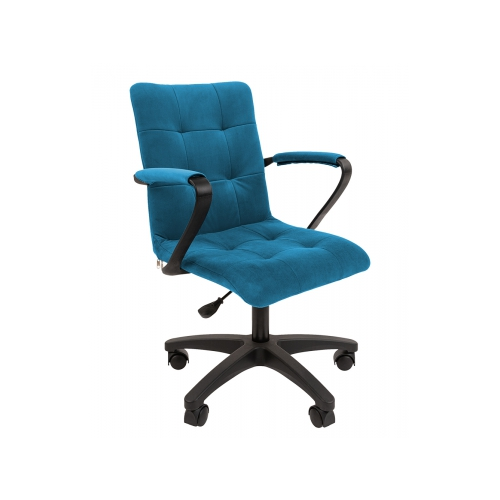 Кресло офисное Chairman 030 Россия ткань Т-75 бирюзовое, пластик 7107533