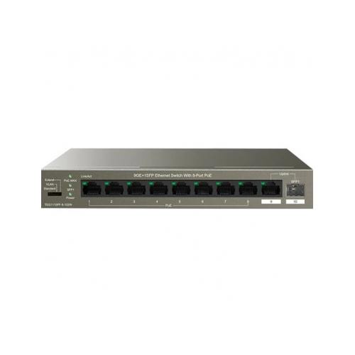 Коммутатор (switch) Tenda 9PORT TEG1110PF-8-102W