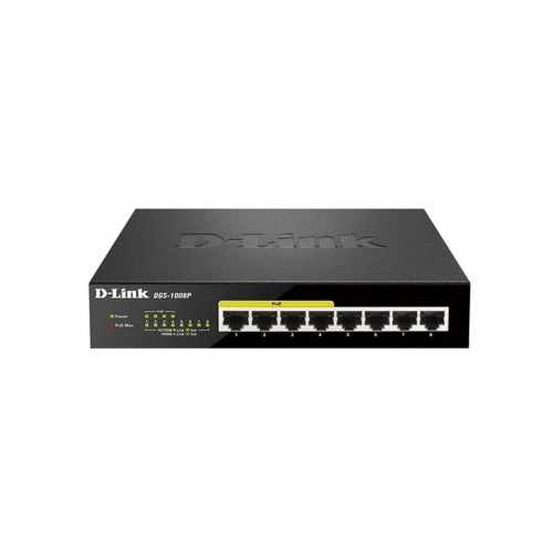Коммутатор (switch) D-link DGS-1008P/F1A 8x1000Base-T Неуправляемый черный