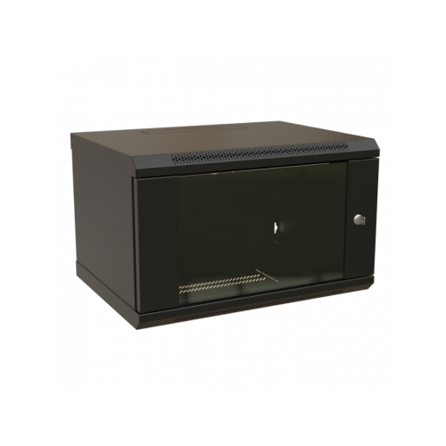 Телекоммуникационный шкаф WRline WR-TW-0666-GP-RAL9004 6U/600x600мм черный