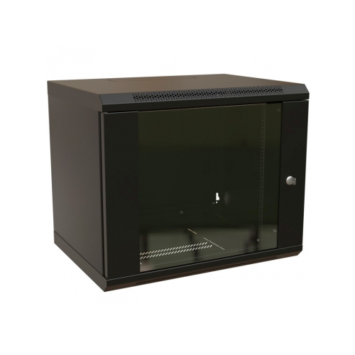 Телекоммуникационный шкаф WRline WR-TW-1266-GP-RAL9004 12U 600x600 мм, черный