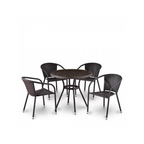 Комплект садовой мебели Afina-mebel T282ANT/Y137C-W53 коричневый T282ANT/Y137C-W53 Brown 4Pcs