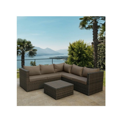 Комплект садовой мебели Afina-mebel YR825A коричневый/бежевый YR825A Brown/Beige