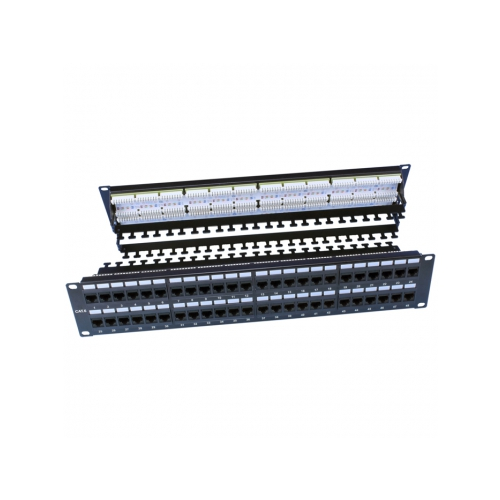 Сетевое оборудование Hyperline 19"/2U/48хRJ-45 PP3-19-48-8P8C-C6-110D черная