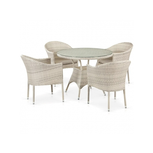 Комплект садовой мебели Afina-mebel T190A/Y350A-W85-D96 Latte 4Pcs латте