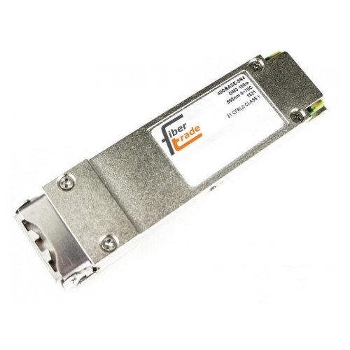 Сетевое оборудование Fibertrade QSFP+ модуль 40Гбит/с, 850нм, MPO/MTP-12, 100м/FT-QSFP+-SR4-M
