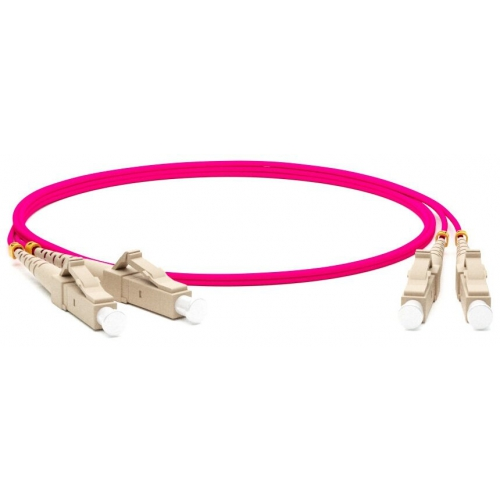 Кабель-переходник LAN (патчкорд) Hyperline FC-D2-504-LC/PR-LC/PR-H-50M-LSZH-MG MM 50/125(OM4),