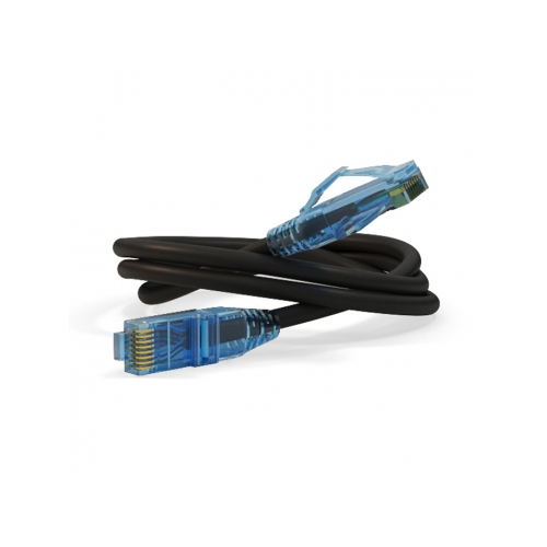 Кабель-переходник LAN (патчкорд) Hyperline PC-LPM-UTP-RJ45-RJ45-C6-10M-LSZH-BK 10м черный