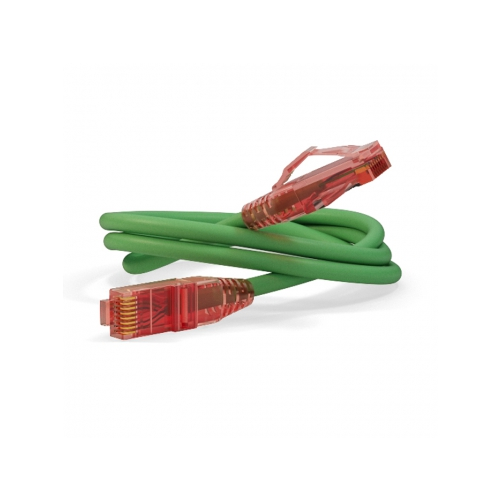Кабель-переходник LAN (патчкорд) Hyperline PC-LPM-UTP-RJ45-RJ45-C5e-3M-LSZH-GN 3м зеленый