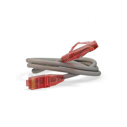 Кабель-переходник LAN (патчкорд) Hyperline PC-LPM-UTP-RJ45-RJ45-C5e-3M-LSZH-GY 3м серый