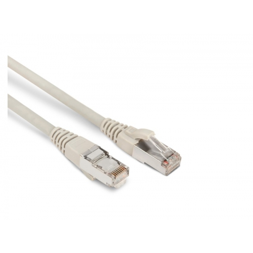 Кабель-переходник LAN (патчкорд) Hyperline PC-LPM-STP-RJ45-RJ45-C6-1M-LSZH-GY Cat.6, LSZH, 1 м