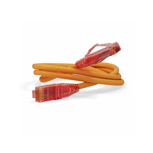 Кабель-переходник LAN (патчкорд) Hyperline PC-LPM-UTP-RJ45-RJ45-C5e-3M-LSZH-OR 3м оранжевый