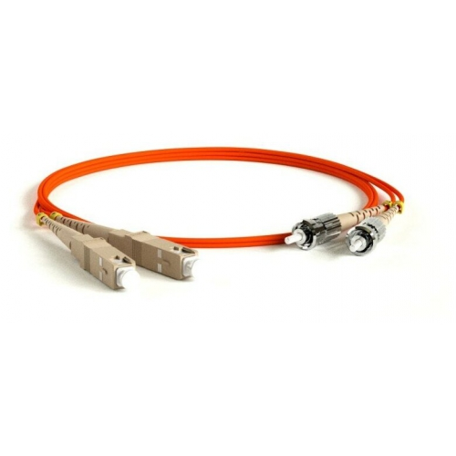 Кабель-переходник LAN (патчкорд) Hyperline FC-D2-50-SC/PR-ST/PR-H-5M-LSZH-OR MM 50/125, ST-SC, 5м