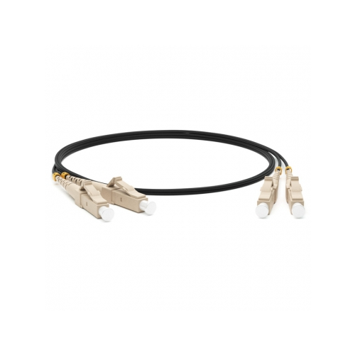 Кабель-переходник LAN (патчкорд) Hyperline FC-D2-50-LC/PR-LC/PR-H-3M-LSZH-BK 3м черный